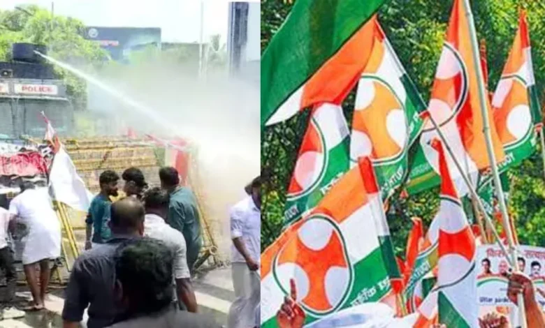 മുഖ്യമന്ത്രിയുടെ രാജി ആവശ്യപ്പെട്ട് യൂത്ത് കോൺഗ്രസ് സെക്രട്ടേറിയറ്റിലേക്ക് നടത്തിയ മാർച്ചിൽ സംഘർഷം